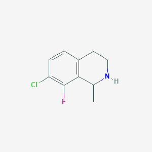 molecular formula C10H11ClFN B13913734 7-Chloro-8-fluoro-1-methyl-1,2,3,4-tetrahydroisoquinoline 