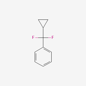 molecular formula C10H10F2 B1391375 (Cyclopropyldifluoromethyl)benzene CAS No. 1204296-06-9