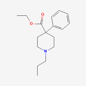 molecular formula C17H25NO2 B13913750 Ethyl 4-phenyl-1-propylpiperidine-4-carboxylate CAS No. 59962-58-2