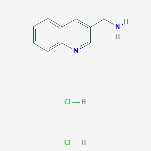 molecular formula C10H12Cl2N2 B1391376 喹啉-3-基甲胺二盐酸盐 CAS No. 31842-22-5