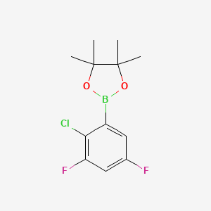 molecular formula C12H14BClF2O2 B13913785 2-(2-Chloro-3,5-difluorophenyl)-4,4,5,5-tetramethyl-1,3,2-dioxaborolane 