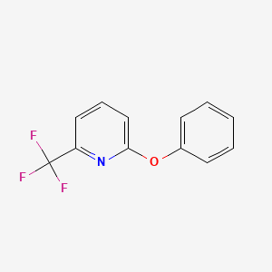 molecular formula C12H8F3NO B1391379 2-Phenoxy-6-(trifluoromethyl)pyridine CAS No. 1209243-38-8