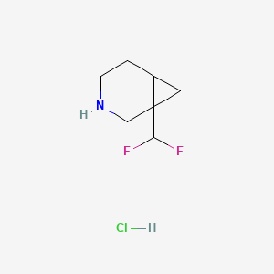 1-(Difluoromethyl)-3-azabicyclo[4.1.0]heptane;hydrochloride