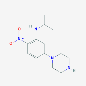 N-Isopropyl-2-nitro-5-(piperazin-1-YL)aniline