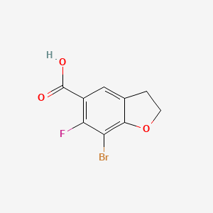 7-Bromo-6-fluoro-2,3-dihydro-5-benzofurancarboxylic acid