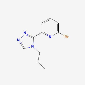 2-Bromo-6-(4-propyl-4H-1,2,4-triazol-3-yl)pyridine