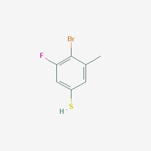 molecular formula C7H6BrFS B13913873 4-Bromo-3-fluoro-5-methylthiophenol 