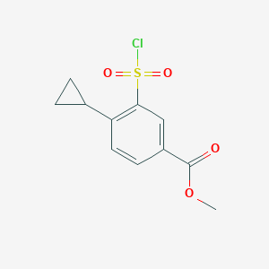 Methyl 3-(chlorosulfonyl)-4-cyclopropylbenzoate