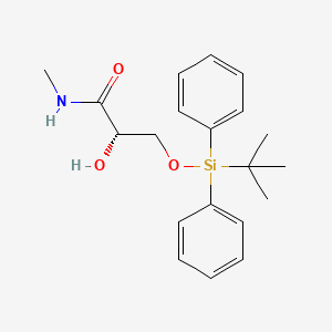 (2S)-3-[Tert-butyl(diphenyl)silyl]oxy-2-hydroxy-N-methyl-propanamide