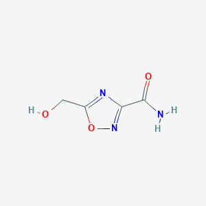 B1391392 5-(Hydroxymethyl)-1,2,4-oxadiazole-3-carboxamide CAS No. 1185320-27-7