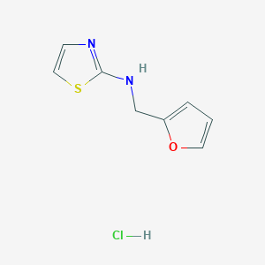 B1391393 N-(2-furylmethyl)-1,3-thiazol-2-amine hydrochloride CAS No. 1177273-68-5