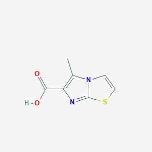 molecular formula C7H6N2O2S B1391394 5-甲基咪唑并[2,1-b][1,3]噻唑-6-羧酸 CAS No. 1007874-71-6