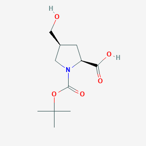 (2S,4S)-1-(tert-Butoxycarbonyl)-4-(hydroxymethyl)pyrrolidine-2-carboxylic acid