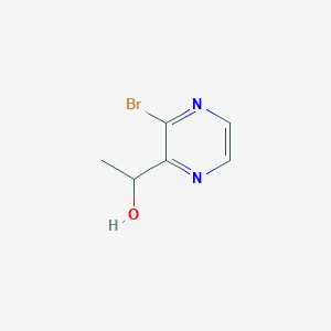 molecular formula C6H7BrN2O B13913973 1-(3-Bromopyrazin-2-yl)ethanol 