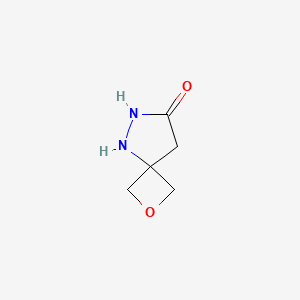 molecular formula C5H8N2O2 B13913981 2-Oxa-5,6-diazaspiro[3.4]octan-7-one 