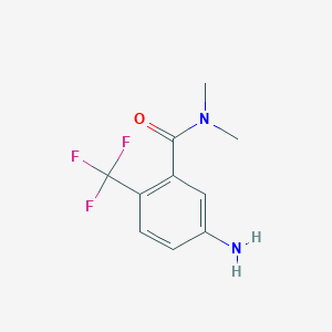 molecular formula C10H11F3N2O B13913997 5-Amino-N,N-dimethyl-2-(trifluoromethyl)benzamide 