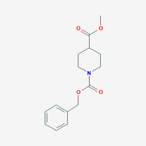 molecular formula C15H19NO4 B139140 1-Benzyl 4-methyl piperidine-1,4-dicarboxylate CAS No. 138163-07-2