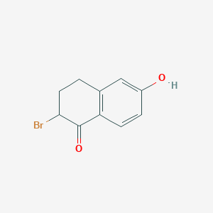 molecular formula C10H9BrO2 B13914010 2-bromo-3,4-dihydro-6-hydroxynaphthalen-1(2H)-one 