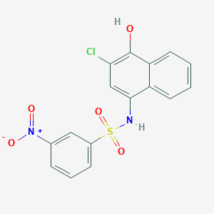 N-(3-chloro-4-hydroxynaphthalen-1-yl)-3-nitrobenzenesulfonamide