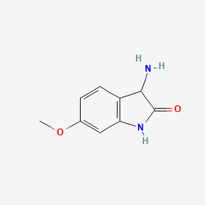B1391403 3-Amino-6-methoxy-1,3-dihydro-2H-indol-2-one CAS No. 1105682-79-8
