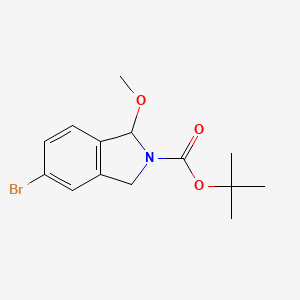 Tert-butyl 5-bromo-1-methoxyisoindoline-2-carboxylate