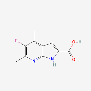 5-Fluoro-4,6-dimethyl-1H-pyrrolo[2,3-b]pyridine-2-carboxylic acid