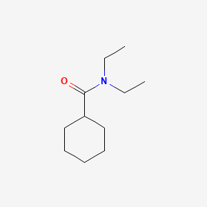 molecular formula C11H21NO B13914056 Cyclohexanecarboxamide, N,N-diethyl- CAS No. 5461-52-9