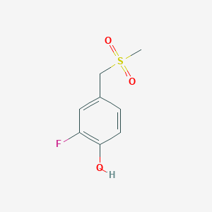 2-Fluoro-4-((methylsulfonyl)methyl)phenol