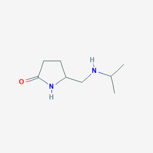 molecular formula C8H16N2O B1391413 5-((异丙氨基)甲基)吡咯烷-2-酮 CAS No. 1177316-08-3
