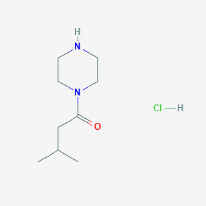 B1391415 3-Methyl-1-(piperazin-1-yl)butan-1-one hydrochloride CAS No. 1181458-07-0