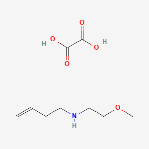 N-(2-methoxyethyl)but-3-en-1-amine;oxalic acid