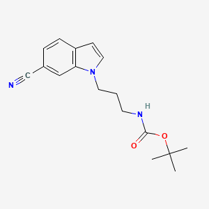 tert-Butyl (3-(6-cyano-1H-indol-1-yl)propyl)carbamate