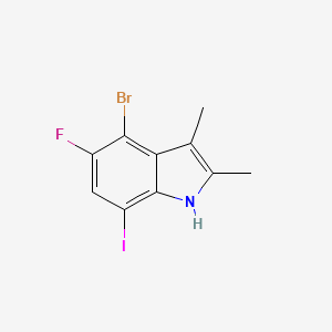 4-Bromo-5-fluoro-7-iodo-2,3-dimethyl-1H-indole