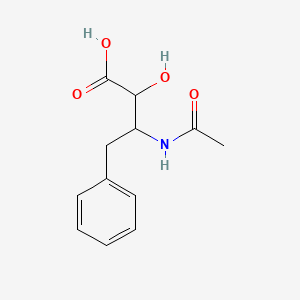 3-Acetamido-2-hydroxy-4-phenylbutanoic acid