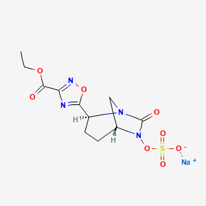 molecular formula C11H13N4NaO8S B13914190 Antibacterial agent 57 