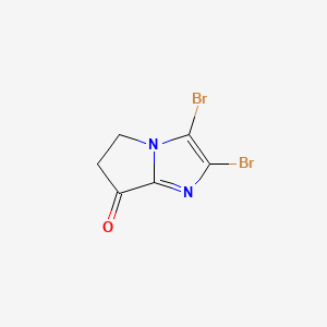 2,3-Dibromo-5,6-dihydropyrrolo[1,2-A]imidazol-7-one