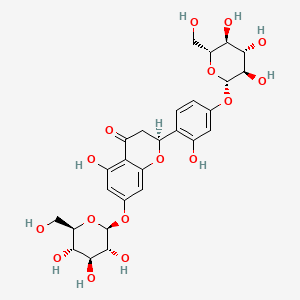 molecular formula C27H32O16 B13914192 Steppogenin-7,4'-di-O-beta-D-glucoside 