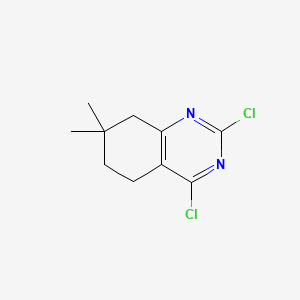 molecular formula C10H12Cl2N2 B13914198 2,4-Dichloro-7,7-dimethyl-5,6,7,8-tetrahydroquinazoline 