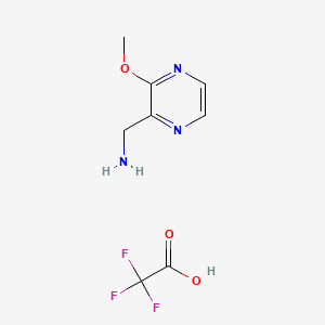 molecular formula C8H10F3N3O3 B13914213 (3-Methoxypyrazin-2-yl)methanamine;2,2,2-trifluoroacetic acid 