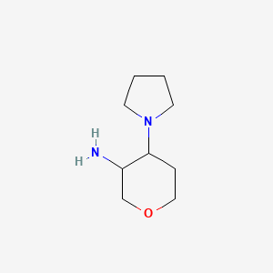 4-(Pyrrolidin-1-yl)tetrahydro-2H-pyran-3-amine