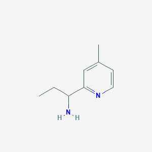 molecular formula C9H14N2 B1391425 1-(4-Methyl-2-pyridinyl)-1-propanamine CAS No. 1158736-00-5