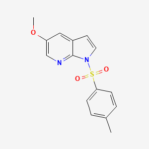 molecular formula C15H14N2O3S B13914254 1H-Pyrrolo[2,3-b]pyridine, 5-methoxy-1-[(4-methylphenyl)sulfonyl]- 