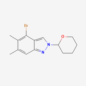 4-Bromo-5,6-dimethyl-2-tetrahydropyran-2-yl-indazole