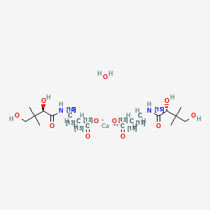 Vitamin B5-13C3,15N hemicalcium hemihydrate