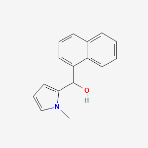 molecular formula C16H15NO B13914311 1-Methyl-2-pyrrolyl-(1-naphthyl)methanol 