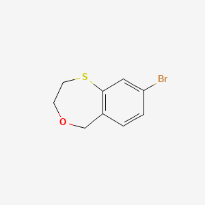 molecular formula C9H9BrOS B13914333 8-Bromo-3,5-dihydro-2H-4,1-benzoxathiepine 