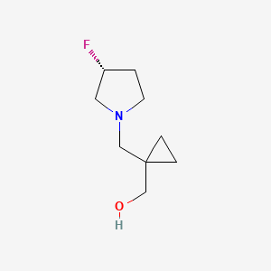 [1-[[(3R)-3-Fluoropyrrolidin-1-YL]methyl]cyclopropyl]methanol