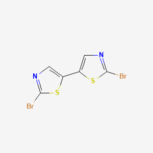 molecular formula C6H2Br2N2S2 B13914392 2,2'-Dibromo-5,5'-bithiaZole 