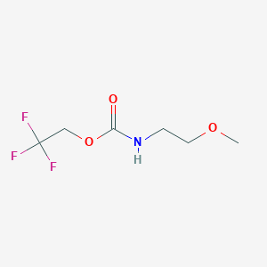 molecular formula C6H10F3NO3 B1391440 2,2,2-三氟乙基 N-(2-甲氧基乙基)氨基甲酸酯 CAS No. 1209447-22-2