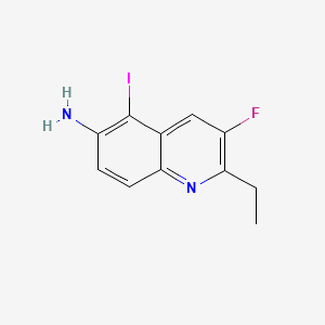 2-Ethyl-3-fluoro-5-iodoquinolin-6-amine